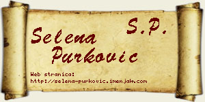 Selena Purković vizit kartica